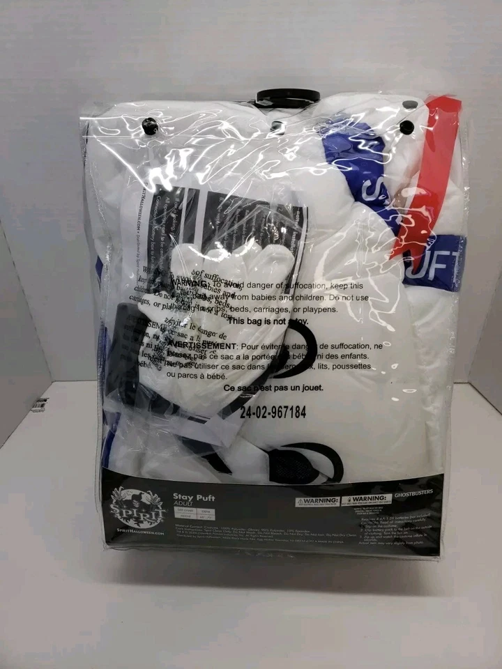Disfraz Inflable Cazafantasmas Stay Puft Malvavisco Hombre Espíritu Halloween Nuevo Foto 2 de 4