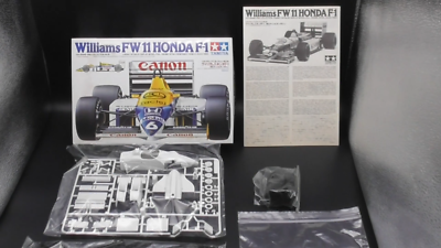Vintage Tamiya Williams FW11 Honda F1 1986 1/20 Model Kit Grand