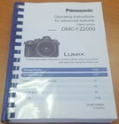 PANASONIC LUMIX DMC FZ2000 USER MANUAL GUIDE INSTRUCTIONS PRINTED 345 PAGES A5