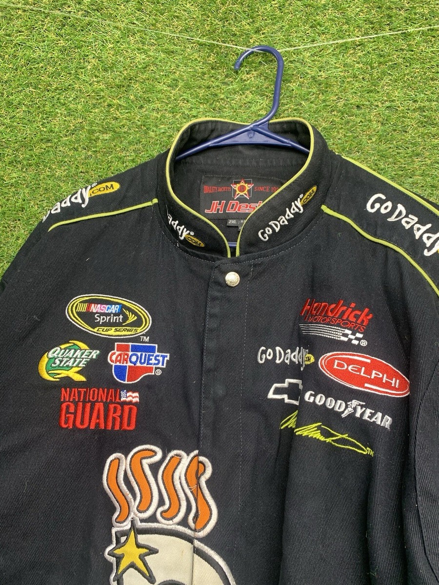 GoDaddy.com NASCAR Jacket Mens 2XL JH Design Jeff Hamilton Racing