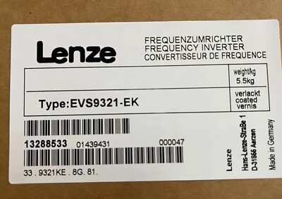 EVS9321-EK 1PC NEW Sealed Lenze Frequency Inverter Module EVS9321-EK