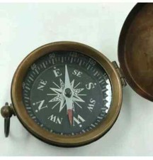 Vintage Lid Compass Lot Of 100 Piece Collectible Brass Pocket Compass