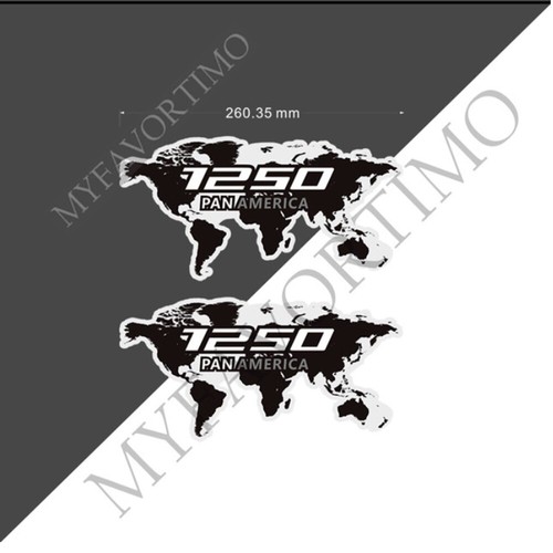 Harley Pan American 1250 aluminum luggage Panniers Protector Adventure sticker - Picture 7 of 28