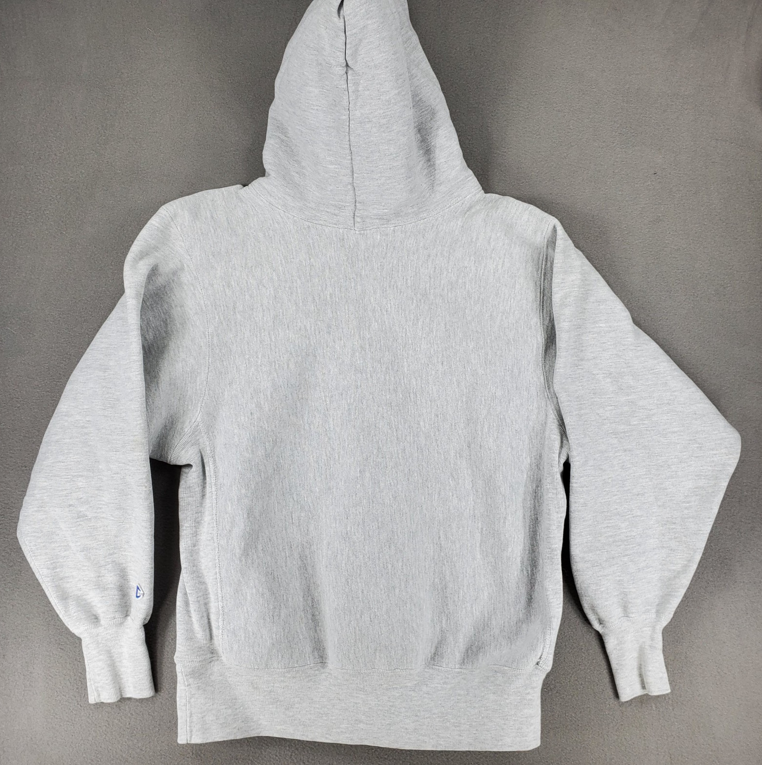 Vintage 90s Champion Reverse Weave Hoodie Mens Large Gray Pullover Sweatshirt image 2