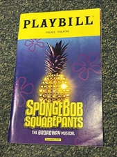 SPONGEBOB SQUAREPANTS Dec 2017 Broadway Musical OPENING NIGHT Playbill! E SLATER