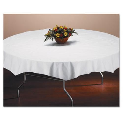 Hoffmaster HFM210101 Tissue/poly Tablecovers, 82" Diameter, 