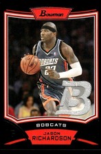 2008 BOWMAN JASON RICHARDSON BRJR MINT JERSEYS BASKETBALL CHARLOTTE BOBCATS