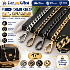 47" Replacement Purse Chain Strap Handle Shoulder Crossbody Handbag Bag Metal