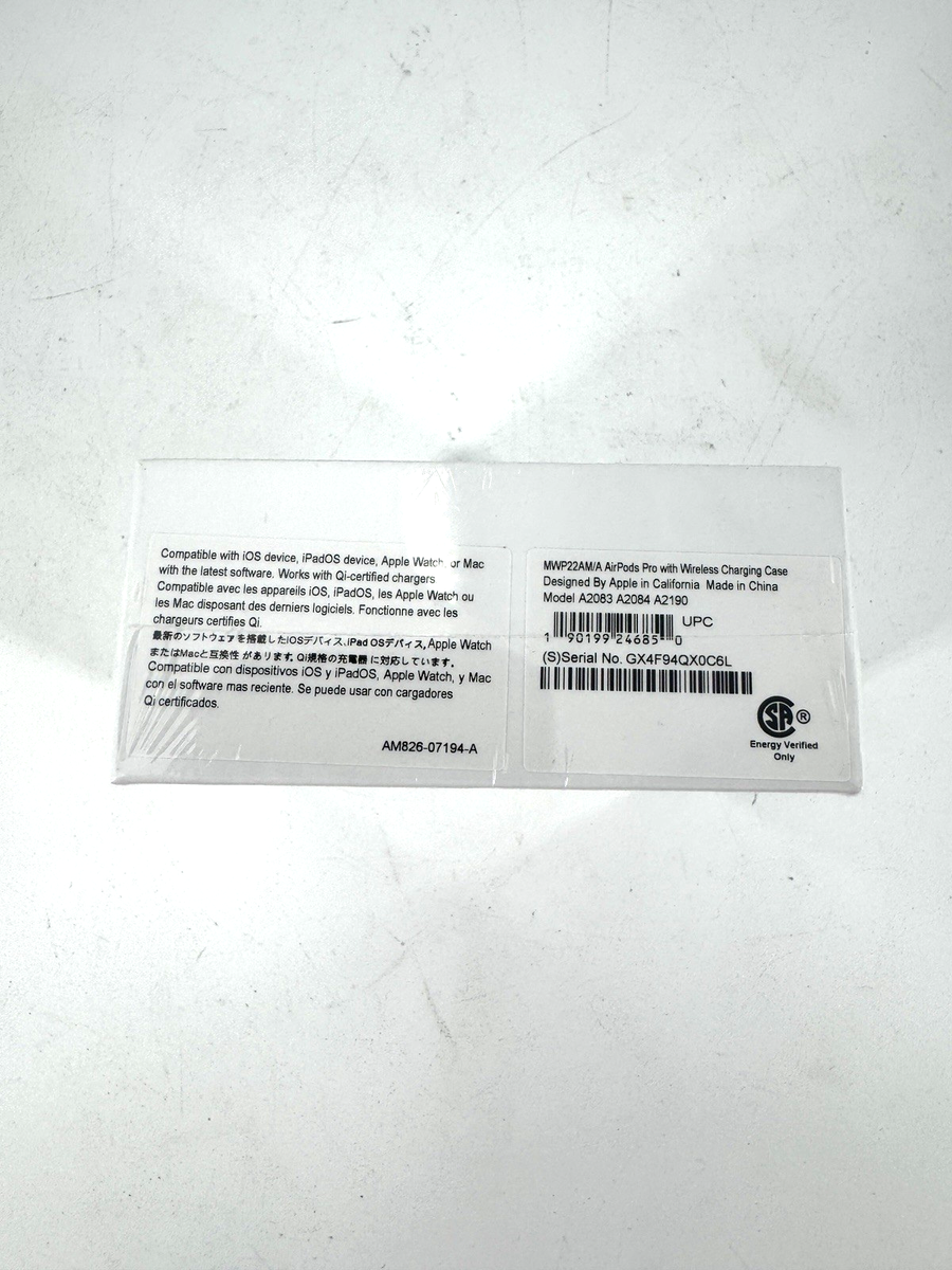 Apple AirPods Pro 1st Gen A2084 A2083 A2190 Complete Set NEW