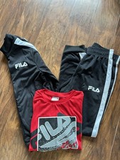Fila Youth T Shirt, Pants, And Zip Up Sweatshirt Size 8 Lot