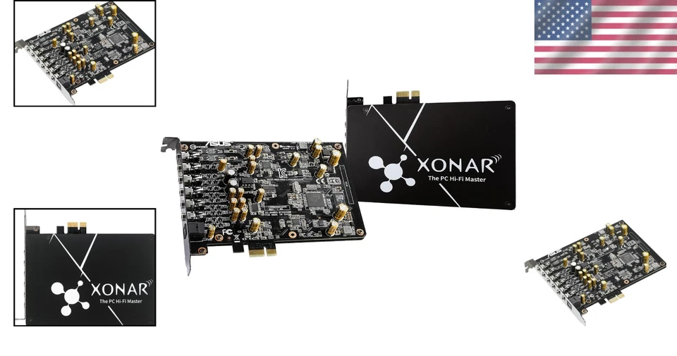 Lightweight 7.1 Surround Sound Card for Seamless Gaming and Multimedia - Image 2 of 4