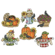 Design Works™ Harvest Friends Ornaments Counted Cross-Stitch Kit
