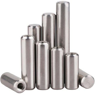 Φ4/5/6mm - 12mm Zylinderstifte DIN 7979 Paßstifte mit Innengewinde A2 Edelstahl