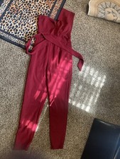 Boohoo Jumpsuit Red Women Size 6