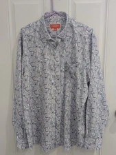 Johnston & Murphy Performance Long Sleeve Button-down Shirt Stunning XL