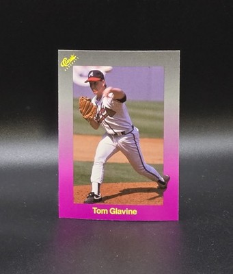 1989 Classic Update Travel Purple TOM GLAVINE Card #159 Atlanta Braves