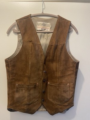 Vintage Schott Rancher Suede Vest S/M