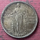 1917 Type 1 Standing Liberty Quarter  - AU