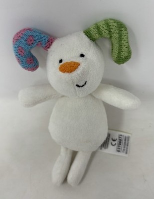 M&S Schneemann Schneehund weiches Stofftier Bohne Spielzeug Plüschtiere (LFT2) Teddies festlich Winter