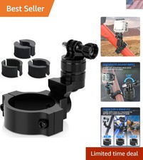 360  Rotatable UTV ATV Camera Mount Clamp - Compatible with GoPro, Insta360