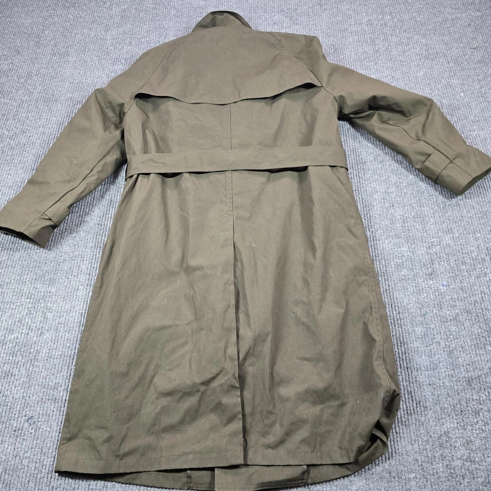 US Army AGSU All Weather Coat Mens 42R Heritage Green 564 Trench Fechheimer - Image 2 of 4