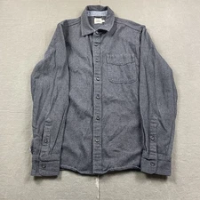 Flint And Tinder Shirt Mens Large Blue Gray Button Up Long Sleeve Huckberry