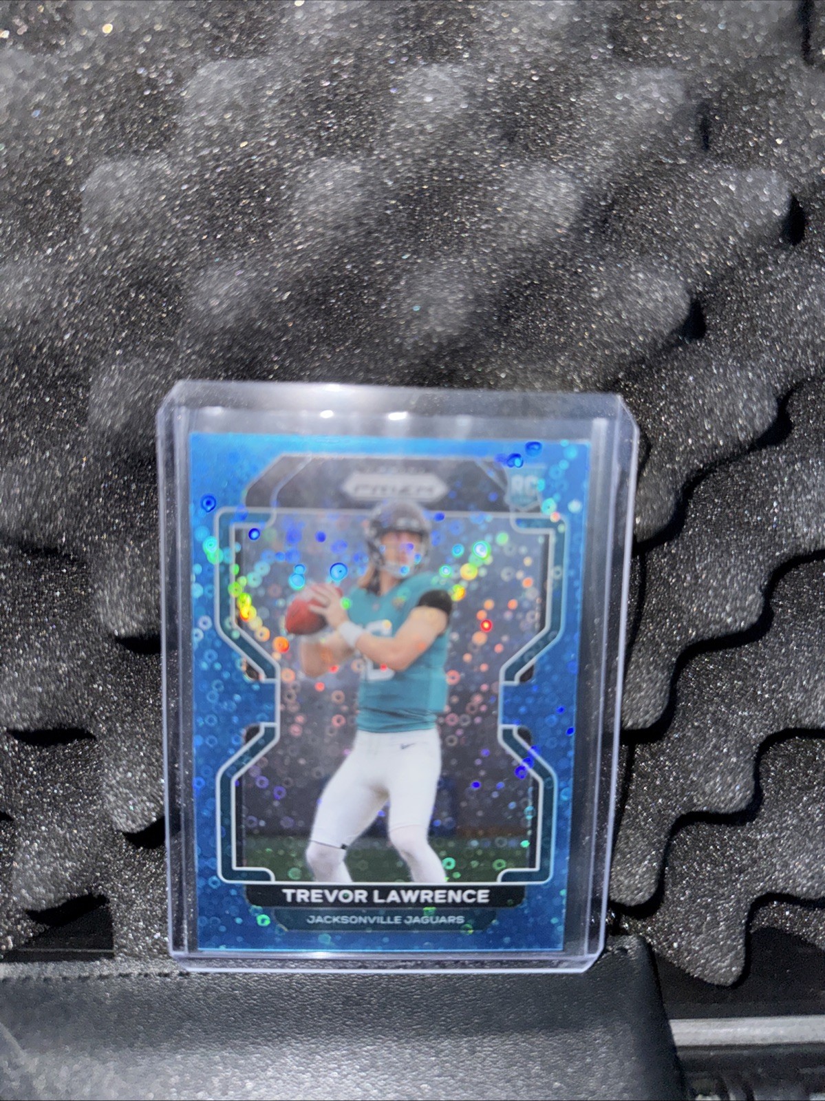 2021 Panini Prizm - Rookie Trevor Lawrence #331 No Huddle Blue Prizm /79 (RC)
