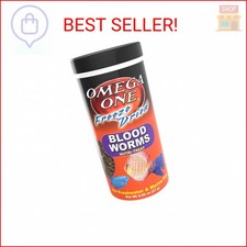 Omega One Freeze Dried Blood Worms, 0.96 oz