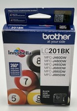 New Genuine Brother LC201 Black Ink Cartridges MFC-J460DW