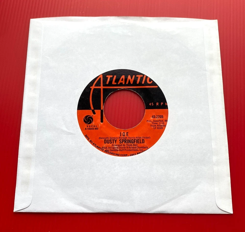 DUSTY SPRINGFIELD Silly, Silly Fool 1970 USA 7" vinyl single Joe Atlantic record - Image 2 of 2