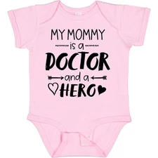 Inktastic My Mommy Is A Doctor And A Hero Baby Bodysuit Occupations Mother Child