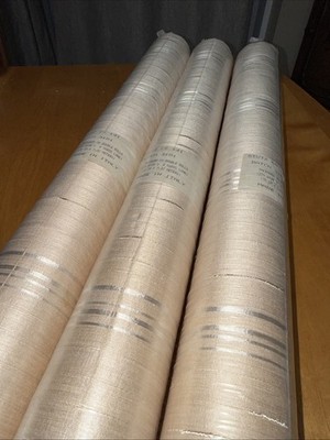 Italy Tan Beige Cream fabric plain textured Wallpaper 3 Double Rolls 24 Yards