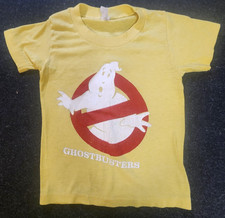 1980s Ghostbusters Kids T-Shirt Yellow Sport-T by Stedman USA Single Stitch