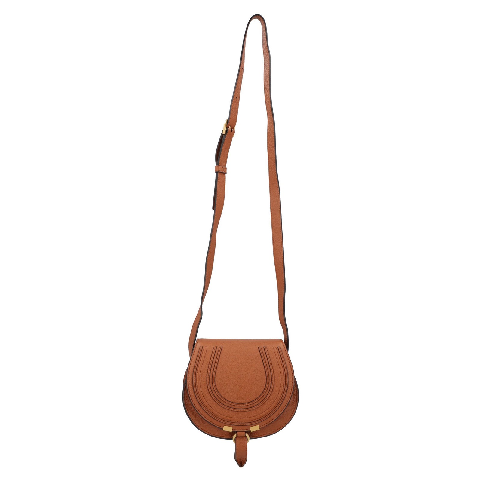 Chloé Marcie Small Saddle Bag Women Brown One Size