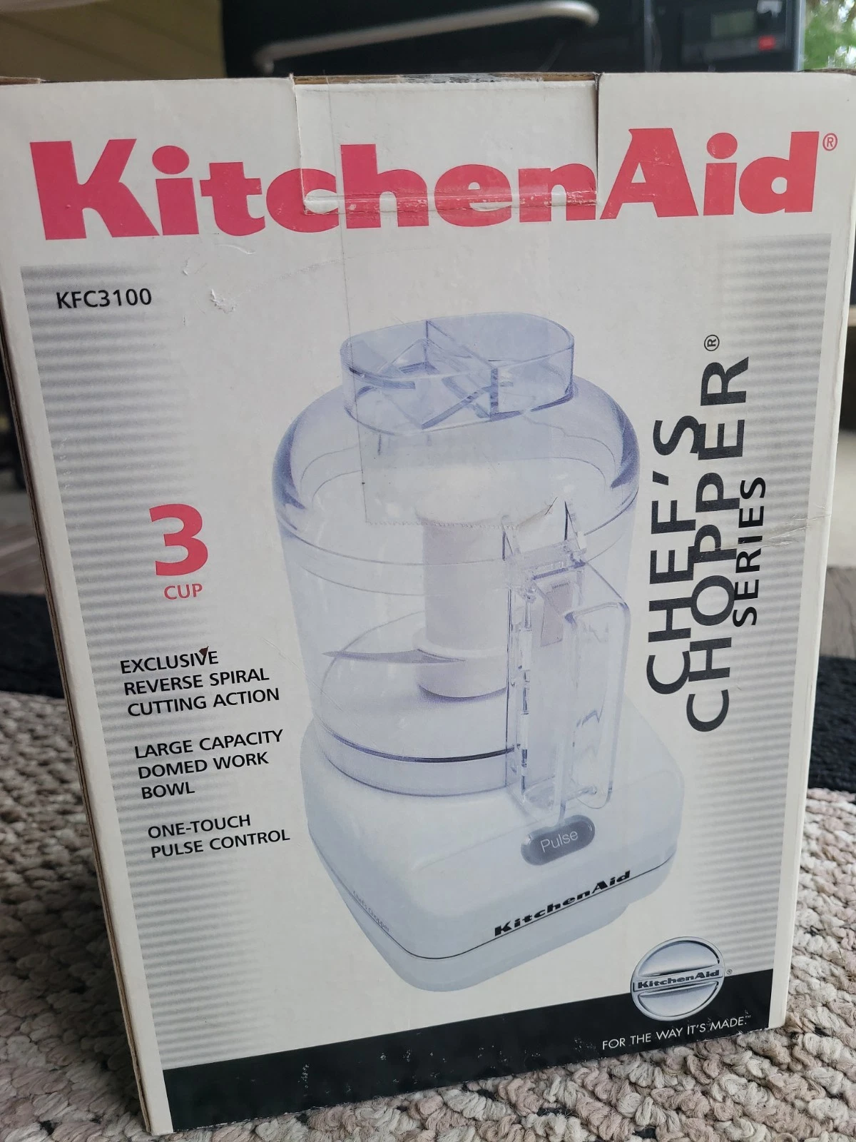 KitchenAid KFC3100 White Chef's Chopper Series 3 Cup Food Processor