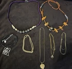 Vintage & Modern Costume Jewelry Lot ~ Necklaces ~ Beads  Chains  Figures  Opal