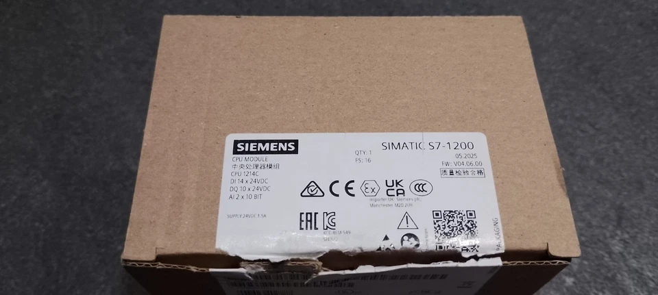 SIMATIC S7-1200 Compatta CPU 1214C 24V DC 6ES7 214-1AG40-0XB0 - Immagine 2 di 4