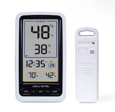 NEW AcuRite 00424M Wireless Thermometer with Indoor/Outdoor Temperature