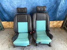 Ford Thunderbird 2002-2005 Front 6 Way Power Seats Leather Pair Blue Set Oem Ford Thunderbird 2002-2005 Front 6 Way Power Seats Leather Pair Blue Set Oem