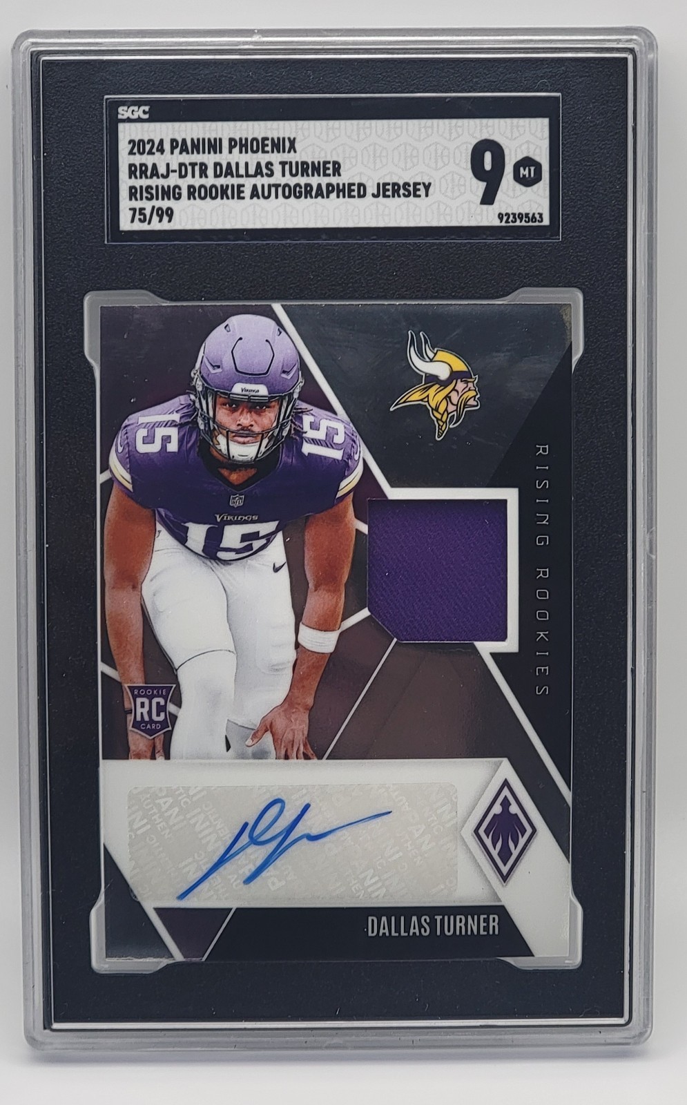 Dallas Turner Panini Phoenix Rising Rookie Autographs Jersey #RRAJDTR Jersey Number