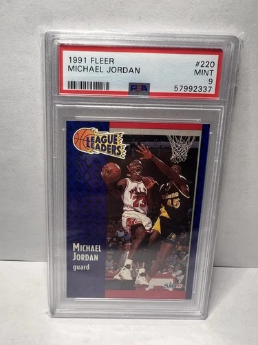 1991-92 Fleer - League Leaders Michael Jordan #220 PSA 9
