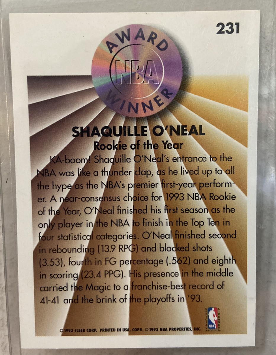NBA 超貴重なSHAQ ルーキーカード！！ s-l400.jpg