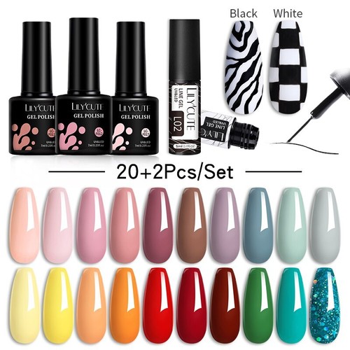 20/24PCS Smalto Gel Termico Set 3 Strati Temperatura Smalto Cambia Colore - Foto 51 di 90