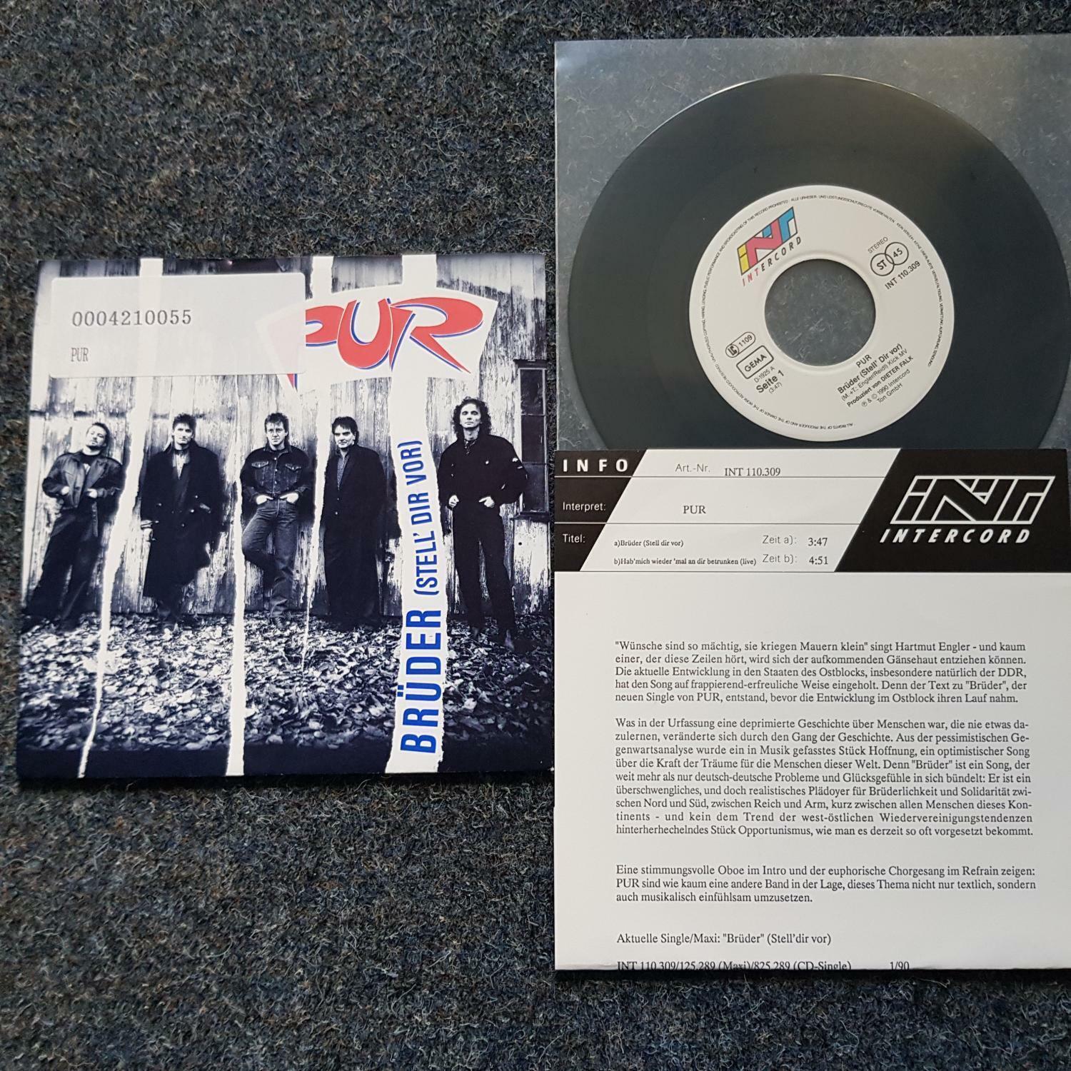 7"" Single Vinyl Pur - Brüder WITH PROMO FACTS