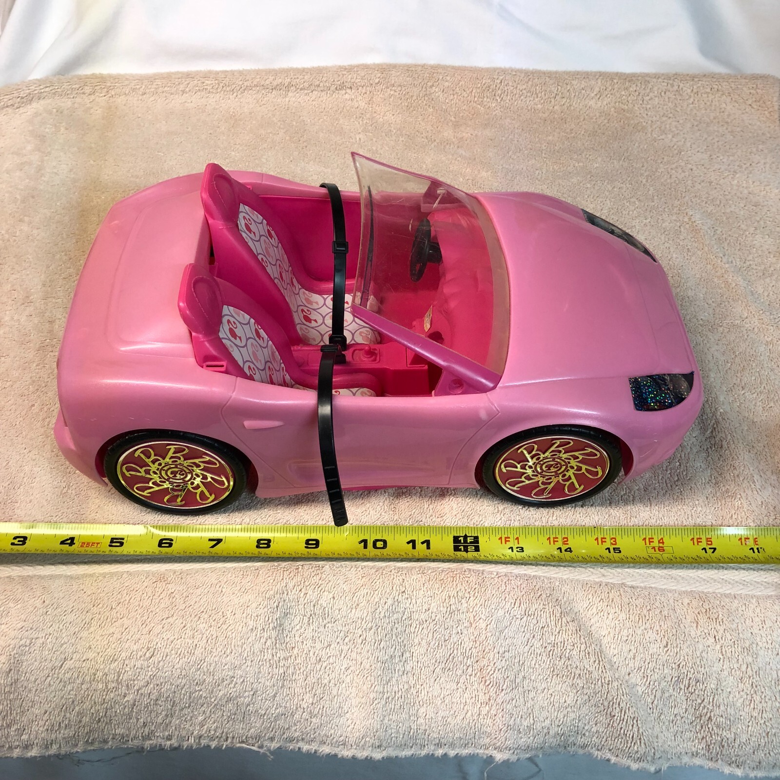 MATTEL BARBIE GLAM PINK CONVERTIBLE SPORTS CAR Ages 3+ eBay