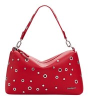 Desigual Rebel Bergamo Shoulder Bag Schultertasche Tasche Clavel Red Rot Neu