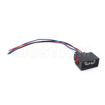 3-Pin Front Turn Signal Light Connector Pigtail For Jeep Wrangler