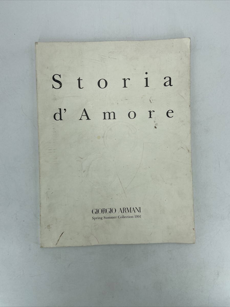 GIORGIO ARMANI Storia d' Amore 1991 カタログ GIORGIO ARMANI Storia d' Amore 1991 Catalog from JPN