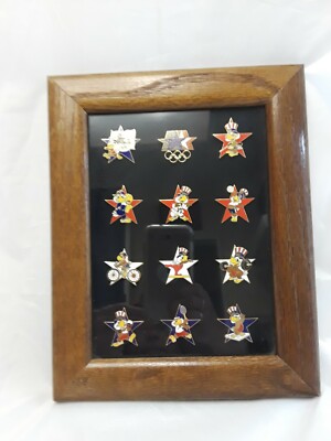 Olympic Star Pin  Circa 1980's With 12 Pins