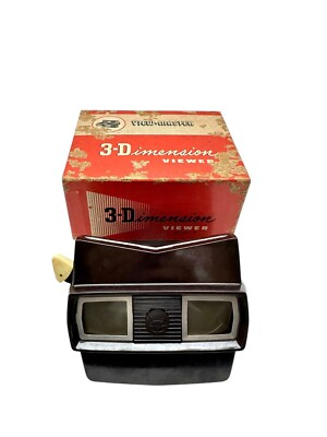 View-Master Model E  3D Viewer Original Box 1955 with Cypress Gardens Reels